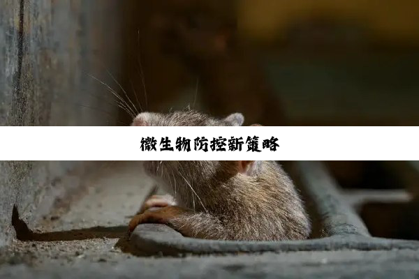 今日科普|微生物防控新策略