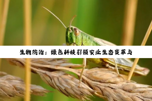 【科普解答】生物防治：绿色科技引领农业生态变革与希望