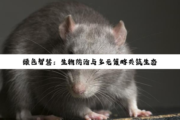 绿色智慧：生物防治与多元策略共筑生态防线